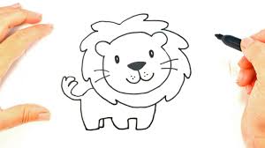 Como Dibujar Un Leon Para Ninos Dibujo De Leon Paso A Paso Youtube