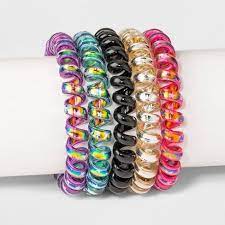 Phone Cord Pony Holders 5ct Hair Elastics Target Hair Accessories Vintage Hair Tie Accessories Diy Hair Accessories
