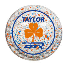 taylor gtr white orange blue lawn bowls new bowlers