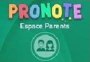 Résultat de recherche d'images pour "pronote espace parent"