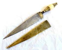 Couteau Ancien Punal Espagnol Fourreau Laiton Ep Xixeme Albacete Ebay Kitchen Knives Knife