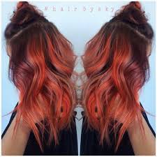 Sky Bussanmas On Instagram Today S Beautiful Color On Maddyxfranzen We Have An Overlay Of Natural Copper M Orange Ombre Hair Coral Hair Pink And Orange Hair