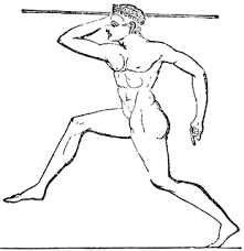 The ancient olympic games were an athletic and religious celebration held in the greek town of olympia from. Hurling The Javelin Clipart Etc