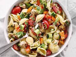 Greek Chicken Pasta Salad Recipe Yummly Recipe Greek Chicken Pasta Salad Recipes Healthy Lunch Chicken Pasta Salad