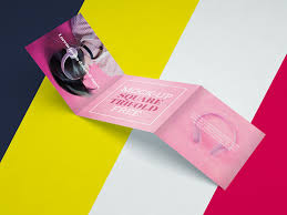 Square Trifold Brochure Mockup Trifold Brochure Design Freebie Free Design Resources