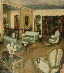 Entryway living room dining room kitchen bedroom office view all rooms. 1930s Living Room By David Mode Payne 1930s Living Room 1930s Home Decor 1930s Decor