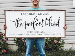 Be inspired by these blended family quote. Blended Family Sign Family Name Sign The Perfect Blend Sign Etsy In 2021 Family Signs Blended Family Wedding Blended Family Signs