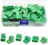 PENGLIN 24PCS Lötfreie Verbindung Steckbare Klemmen，5.08mm Teilung 2 Pins 3  Pins 4 Pins PCB-Montage Schraubklemme : Amazon.de: Gewerbe, Industrie & ...