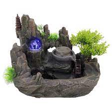 Aber auch aus materialen wie keramik und auch aus verschiedene natursteine. Zimmerbrunnen Brunnen Aus Polyresin Mit Led Kaufland De