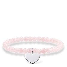 rose quartz love bridge bracelet