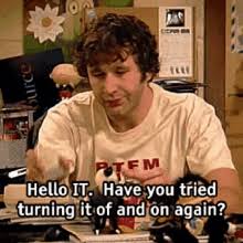 Once your computer starts back up, you have a clean slate again and often a faster, better working computer, with any small issues having resolved themselves. Have You Tried Turning It Off And On Again Gifs Tenor