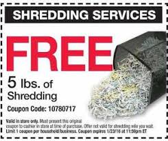 5 Free Lbs Of Document Shredding At Office Depot Officemax Document Shredding Office Depot Office Max