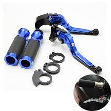 Brand New Motorcycle Brake Clutch Levers 7 8 Handlebar Hand Grips Blue Color For Honda Cbr600rr Cbr954rr Blue Motorcycle Motorcycle Accessories Handlebar Grip