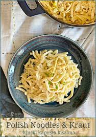 Polish Noodles Sauerkraut Kluski Kapusta Kiszona Recipe Kluski Noodles Recipes Sauerkraut