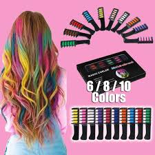 Superdrug colour effects wash in hair dye strawberry blonde + 7 shades. Buy Online 6 8 10 Color Set Temporary Hair Chalk Color Comb Dye Cosplay Washable Hair Color Comb For Party Makeup Alitools
