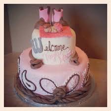 Pin By Krista Kelch Davenport On My Cakes Baby Shower Cakes Girl Cowgirl Baby Showers Baby Shower Cakes