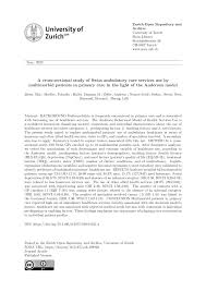 PDF) A cross-sectional study of Swiss ambulatory care services use by  multimorbid patients in primary care in the light of the Andersen model