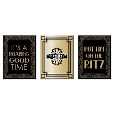 Share all sharing options for: Roaring 20 S 1920s Room Decor And Art Deco Room Home Decorations 7 5 X 10 Inches Set Of 3 Prints By Big Dot Of Happiness Catch My Party