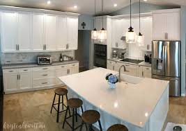 As a bonus, grandkids, dogs, cats and messy husbands not withstanding, they show much less drips and spots than darker floors. Modern Farmhouse Kitchen Reveal Kristen Hewitt