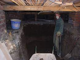 Crawl space excavation