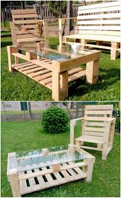 Creative Pallet Wood Garden Sofa Set Pallet Garden Furniture Pallet Projects Garden Pallets Garden