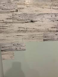 Peel and stick tan wooden decorative wall paneling (10 sq. Diy Faux Wood Wall Hometalk