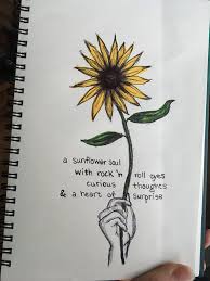 Sunflower Art Quote By Unknown Sunflower Quotes Sunflower Art Sunflower Drawing