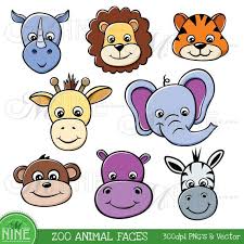 Mninedesigns Animal Face Paintings Animal Clipart Zebra Clipart