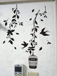 実はとってもおしゃれ 100均ウォールステッカーでお部屋を素敵に ウォールステッカーは大胆に貼るのがコツ 壁紙シール ウォールステッカー 100均 ウォールステッカー