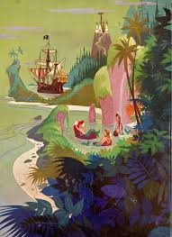 John Hench And Al Dempster Walt Disney S Peter Pan From The Motion Picture Peter Pan A Big Golden Book Peter Pan Disney Disney Concept Art Disney Paintings