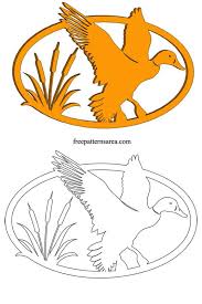 Stunning free dxf & ready to cut and download instantly! Duck Silhouette Vector Free Scroll Saw Pattern Freepatternsarea Holzschnitzmuster Holz Muster Laubsagevorlagen