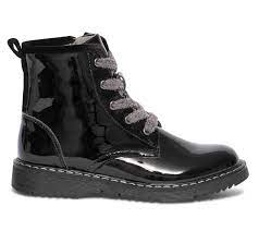 Soyez le premier à commenter ce produit. Boots Noir Verni A Lacet Gris