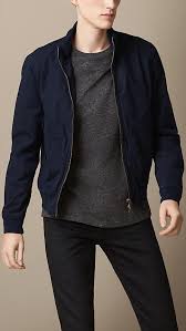 Women casual fashion jacket zip up bomber jacket coat (navy blue, large) 4.2 out of 5 stars. 495 Burberry Cotton Twill Blouson Mens Casual Outfits Men Fashion Casual Outfits Mens Clothing Styles
