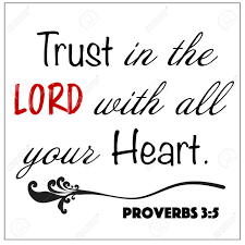 Do not depend on your own understanding. Proverbs 3 5 Trust In The Lord With All Your Heart Word Design Royalty Free Cliparts Vectors And Stock Illustration Image 150946472
