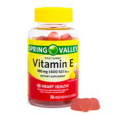 Vitamin e is an antioxidant that can help fight free radicals, which are molecules that damage the dna in cells. Spring Valley Vitamin E 180mg Vegetarian Gummies 70ct Walmart Com Walmart Com