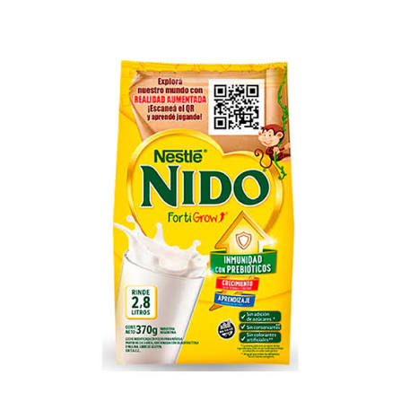 Leche Nido FortiGrow con Prebióticos por 370 gramos