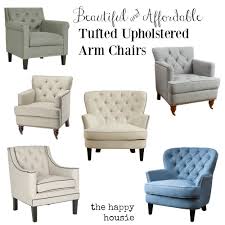 These lovely and functional wingback armchairs are available at enticing offers and discounts. Friday S Finds Beautiful Affordable Tufted Upholstered Arm Chairs The Happy Housie