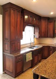 Cherry, it's a personal choice of course, but here is my opinion. Maple Cabinets With Cherry Stain And Mocha Glaze Traditional Kitchen St Louis By Procraft Fine Cabinet Woodwork Houzz