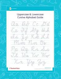 Just click on the letters below to. Free Cursive Alphabet Printable Worksheet Teachervision