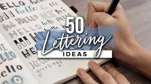 Lettering refers to both the different styles of letters used in written content and the actual act of creating those letters. 50 Hand Lettering Ideas Easy Ways To Change Up Your Writing Style Youtube
