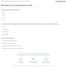 Sustainable coastlines hawaii the ocean is a powerful force. Wild West Quiz Worksheet For Kids Study Com