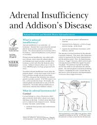 Adrenal Insufficiency And Addison S Disease Adrenal Insufficiency Addisons Disease Addison S Disease