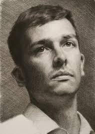 Conte and oil paintings of the live model