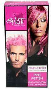 I Have This Box Of Dye Now Im Going To Try It Tonight Never Put Bright Colors B4 I Hope Come Permanent Pink Hair Dye Pink Hair Highlights Pink Hair Dye