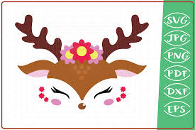 Download Reindeer Girl Graphic By Cute Graphic Creative Fabrica PSD Mockup Templates