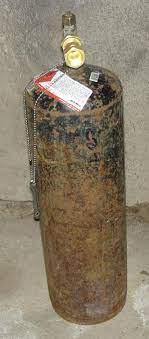 .the local scrapper removes the valve from old tanks, slices the tank in half with an o/a torch, bangs the shell with a sledge hammer to remove the filler, & sells the empty shell. Practical Machinist Largest Manufacturing Technology Forum On The Web