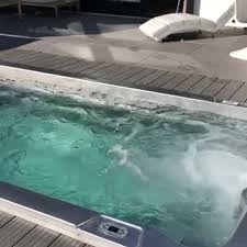 Swimspa Pool Mit Current Counter System Gegenstromanlage Swim Spa Video In 2020 Whirlpool Garten Pool Gartenpools