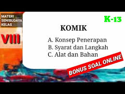 Maybe you would like to learn more about one of these? Materikomik Materi Seni Budaya Kelas 8 Menggambar Komik Youtube