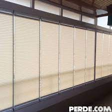 Pimapen Veya Cam Balkon Cam Ustune Plise Perde Balkon Mozaik Perde