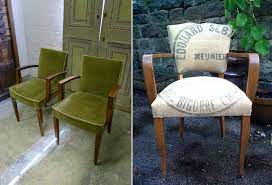 Bois naturel et tissu velours gris. Relooker Un Fauteuil Bridge Ou Choisir Un De Design Contemporain Revisite